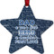 My Father My Hero Metal Star Ornament - Double Sided