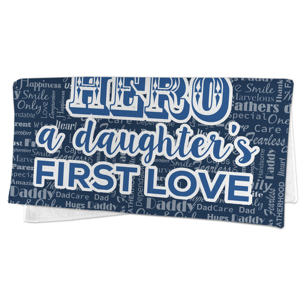 My Father My Hero Microfiber Dish Rag - FOLDED (half)