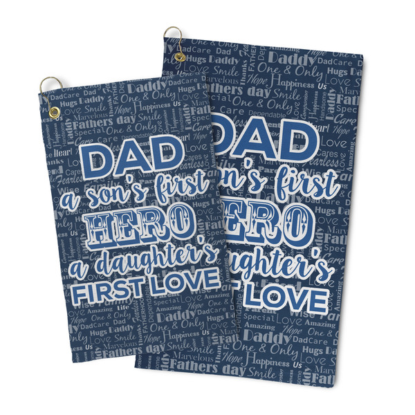 My Father My Hero Microfiber Golf Towel - PARENT/MAIN