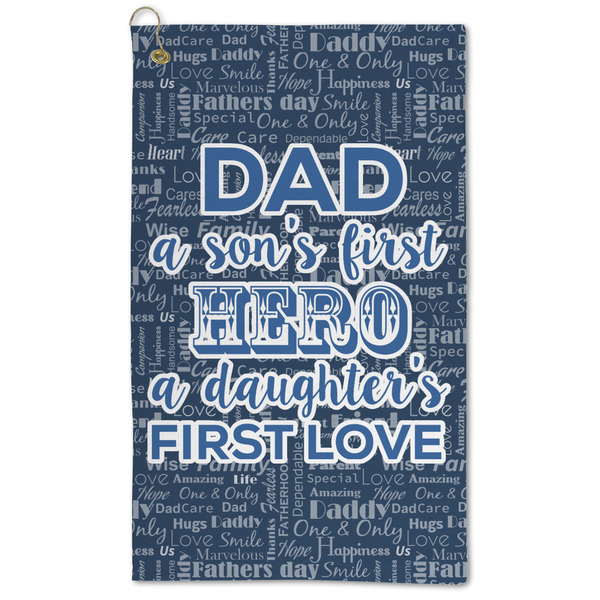 Custom My Father My Hero Microfiber Golf Towel