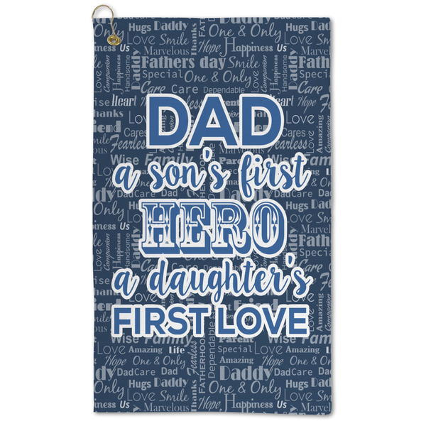 Custom My Father My Hero Microfiber Golf Towel