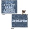 My Father My Hero Microfleece Dog Blanket - Large- Front & Back