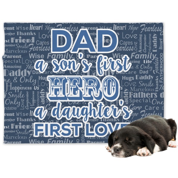 Custom My Father My Hero Dog Blanket - Regular (Personalized)