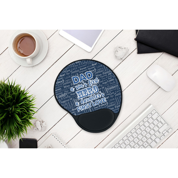 My Father My Hero Mouse Pad with Wrist Rest - LIFESYTLE 1
