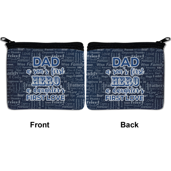 My Father My Hero Neoprene Coin Purse - Front & Back (APPROVAL)