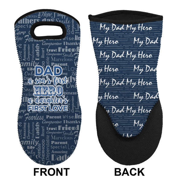 My Father My Hero Neoprene Oven Mitt (Front & Back)
