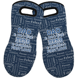 My Father My Hero Neoprene Oven Mitts - Set of 2