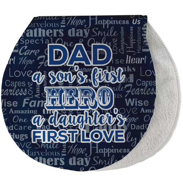 My Father My Hero New Baby Burp Folded