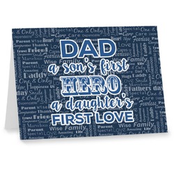 My Father My Hero Note cards (Personalized)