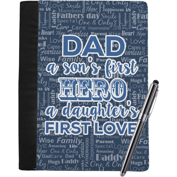 Custom My Father My Hero Notebook Padfolio - Large