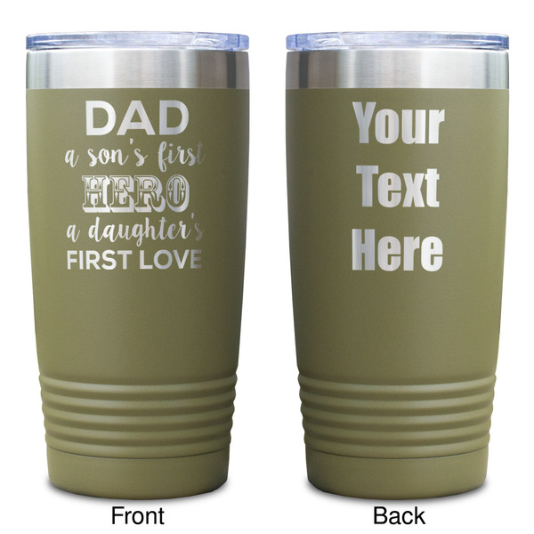 My Father My Hero Olive Polar Camel Tumbler - 20oz - Double Sided - Approval