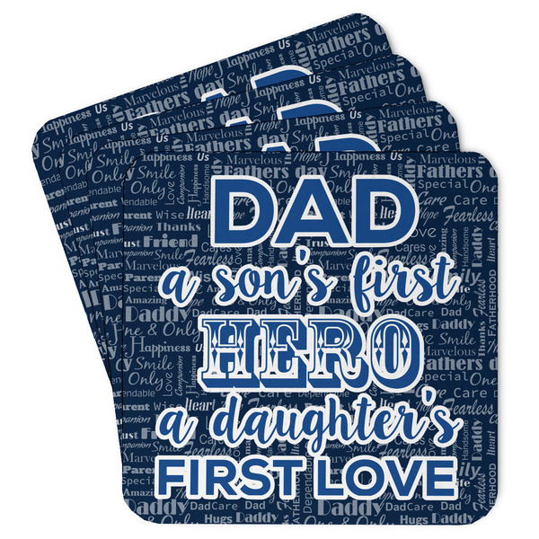 Custom My Father My Hero Paper Coasters