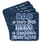 My Father My Hero Paper Coasters - Front/Main