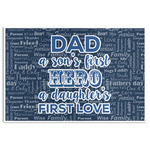 My Father My Hero Disposable Paper Placemats