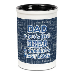 My Father My Hero Ceramic Pencil Holders - Black