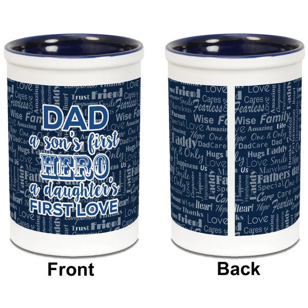 My Father My Hero Pencil Holder - Blue - approval