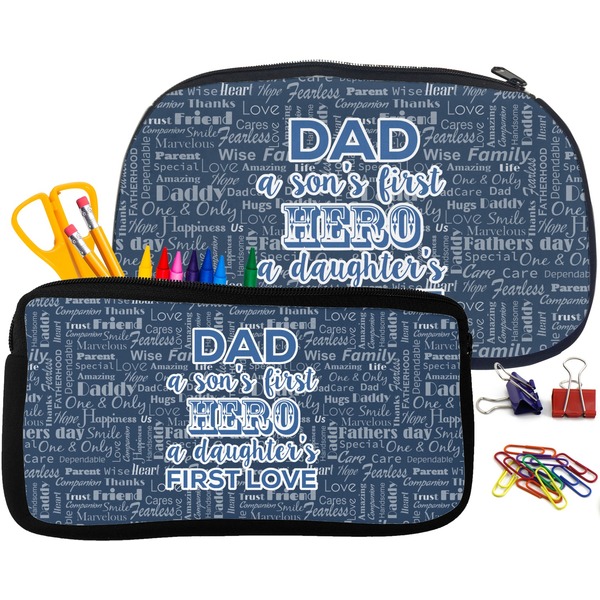 My Father My Hero Pencil / School Supplies Bags Small and Medium