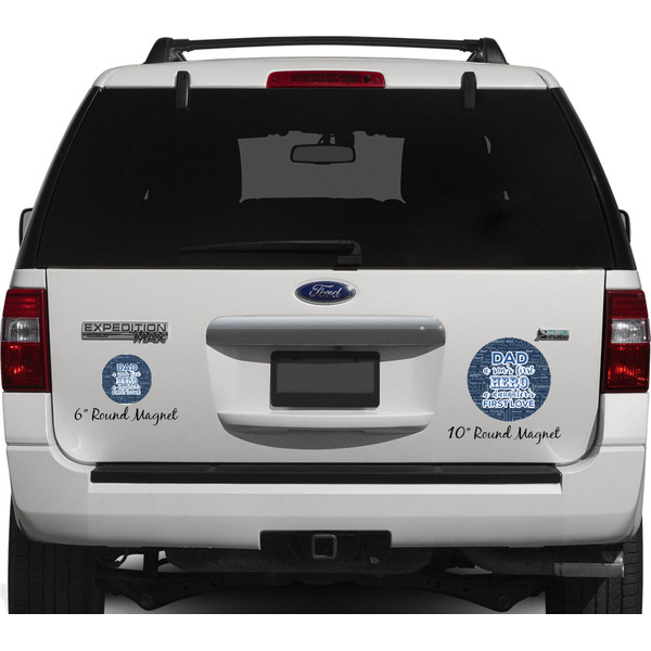 My Father My Hero Personalized Car Magnets on Ford Explorer