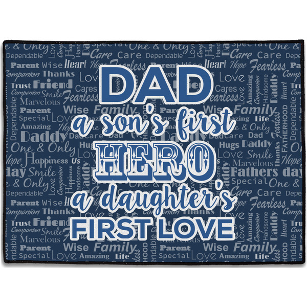 Custom My Father My Hero Door Mat