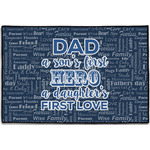 My Father My Hero Door Mat - 36"x24"