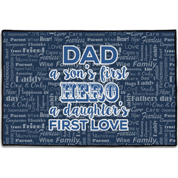 My Father My Hero Door Mat - 36"x24"