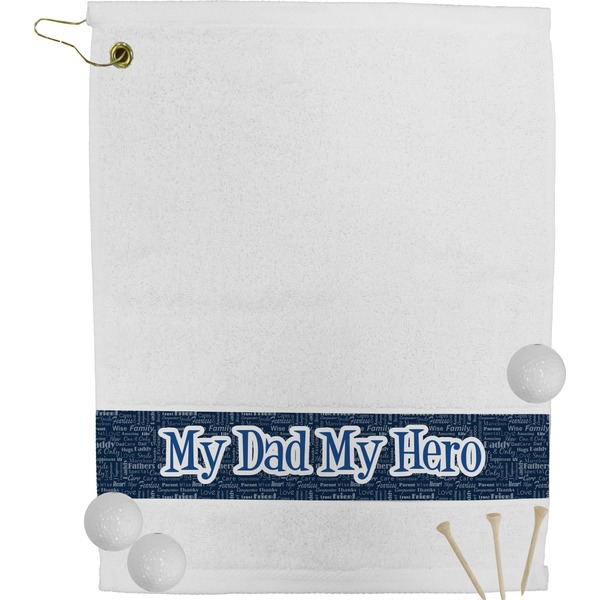 Custom My Father My Hero Golf Bag Towel