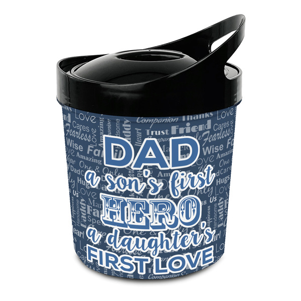 Custom My Father My Hero Plastic Ice Bucket
