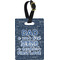My Father My Hero Plastic Luggage Tag - Rectangular