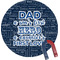 My Father My Hero Personalized Round Fridge Magnet
