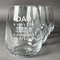 My Father My Hero Stemless Wine Glasses (Set of 4)