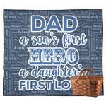 My Father My Hero Outdoor Picnic Blanket