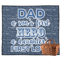 My Father My Hero Outdoor Picnic Blanket