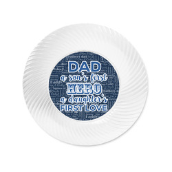 My Father My Hero Plastic Party Appetizer & Dessert Plates - 6"