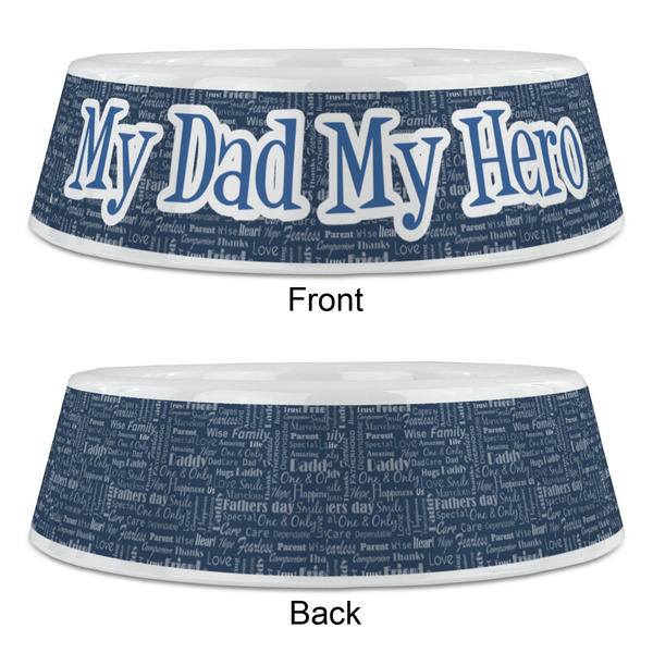 My Father My Hero Plastic Pet Bowls - Large - APPROVAL