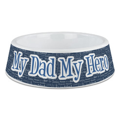 My Father My Hero Plastic Dog Bowl - Large