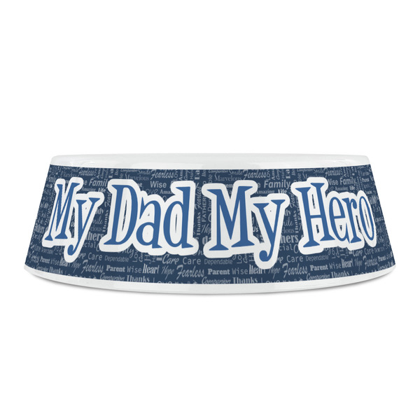 My Father My Hero Plastic Pet Bowls - Small - FRONT