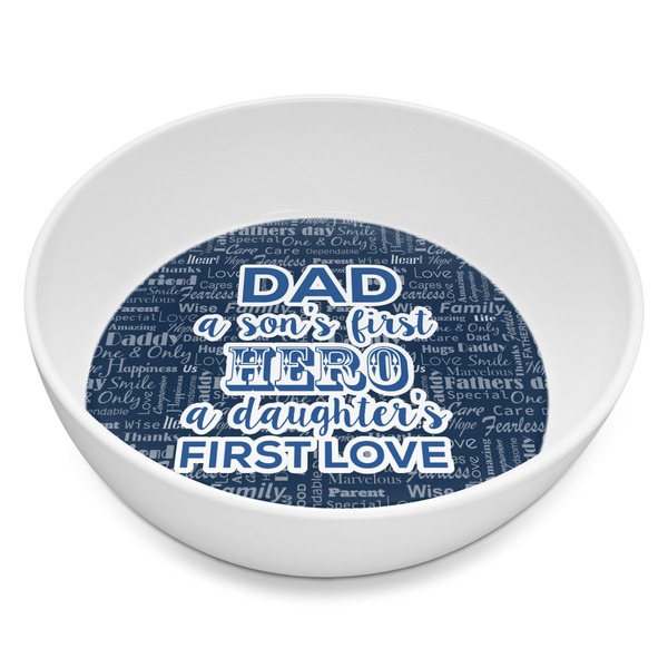 Custom My Father My Hero Melamine Bowl - 8 oz