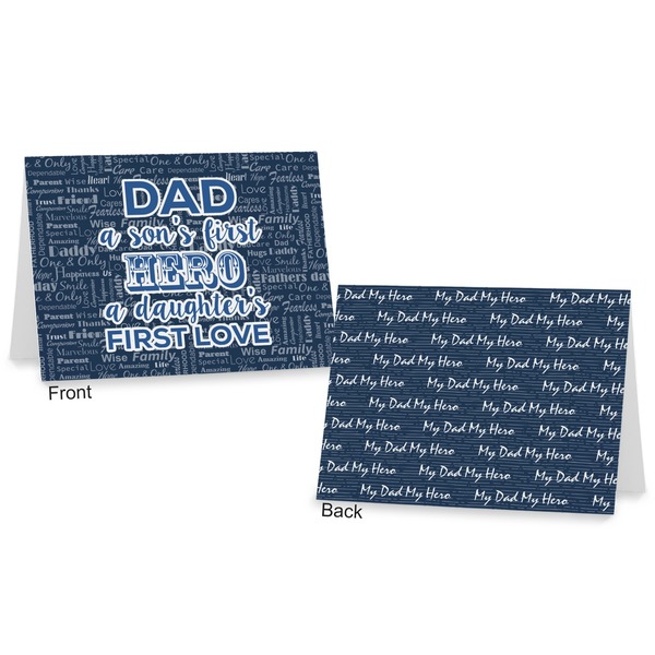 My Father My Hero Postcard - Front and Back