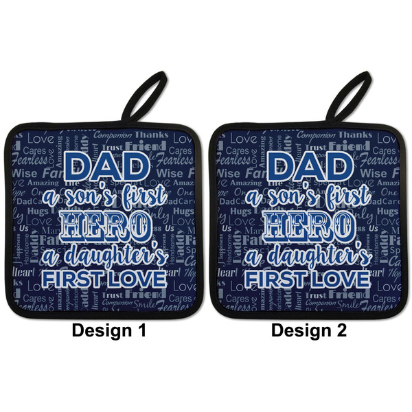 My Father My Hero Pot Holders - Set of 2 APPROVAL