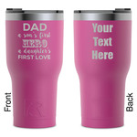 My Father My Hero RTIC Tumbler - Magenta - Laser Engraved - Double-Sided