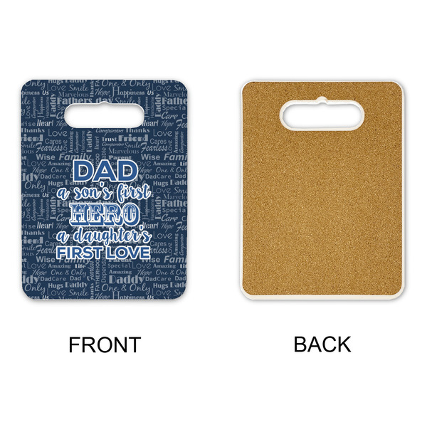 My Father My Hero Rectangle Trivet with Handle - APPROVAL