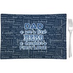 My Father My Hero Glass Rectangular Appetizer / Dessert Plate
