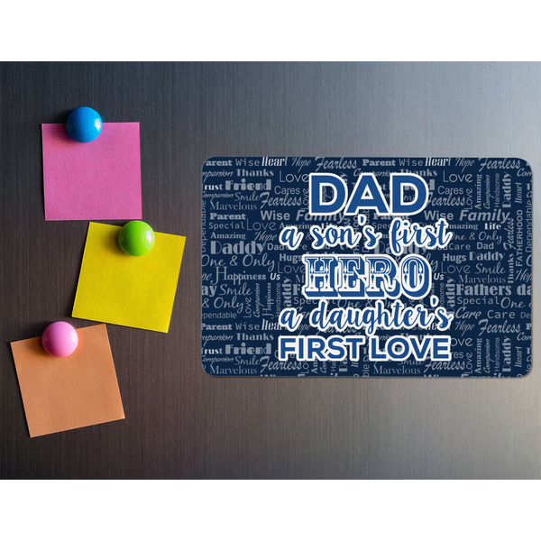 My Father My Hero Rectangular Fridge Magnet - LIFESTYLE