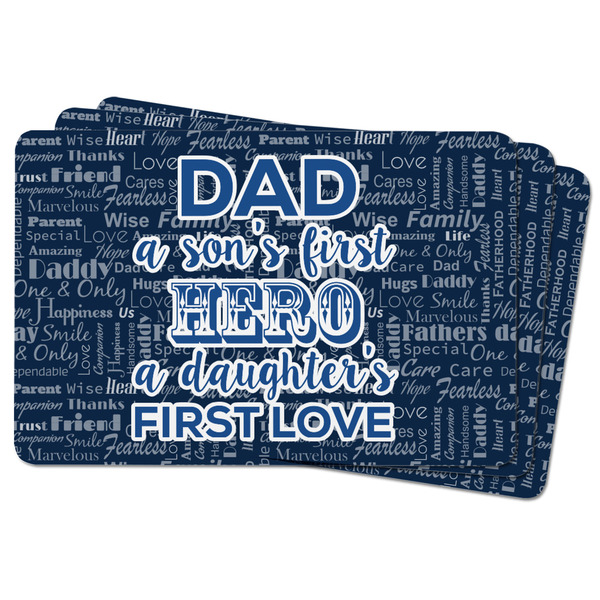 My Father My Hero Rectangular Fridge Magnet - THREE