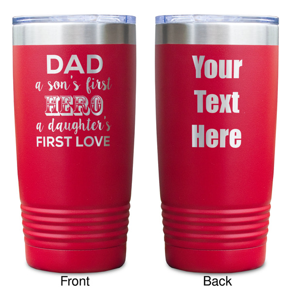 My Father My Hero Red Polar Camel Tumbler - 20oz - Double Sided - Approval