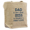 My Father My Hero Reusable Cotton Grocery Bag - Front View