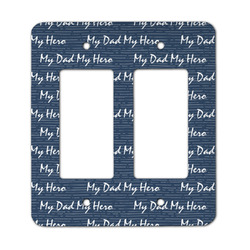 My Father My Hero Rocker Style Light Switch Cover - Two Switch