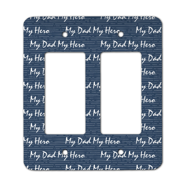 Custom My Father My Hero Rocker Style Light Switch Cover - Two Switch