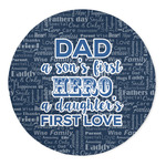 My Father My Hero 5' Round Indoor Area Rug