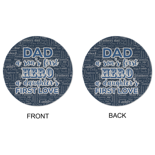 My Father My Hero Round Linen Placemats - APPROVAL (double sided)